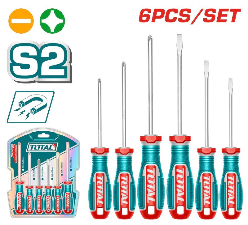 TOTAL Screwdriver Set 6PCS TKSDS0626 S2