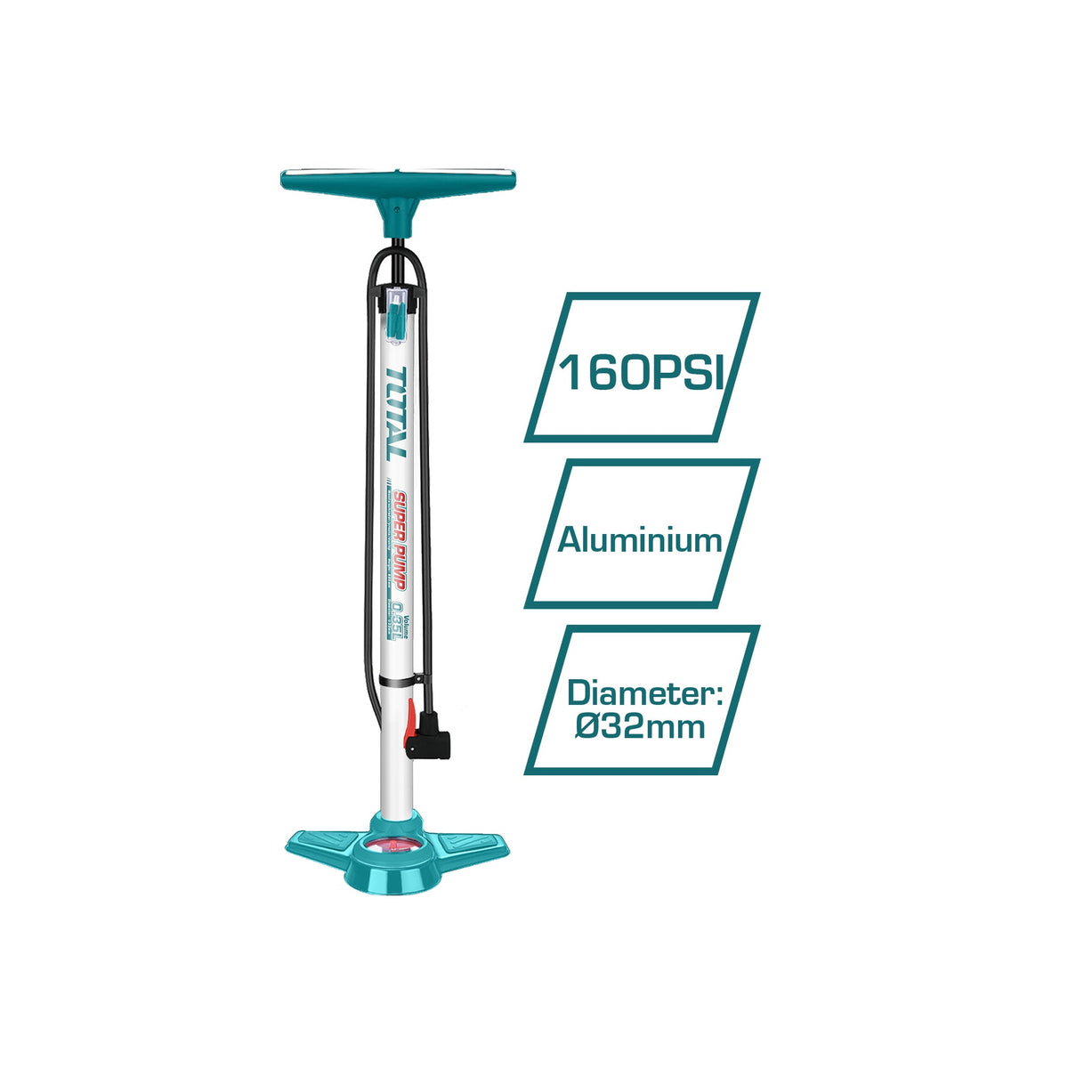TOTAL Bicycle Pump Hand TMPP3201