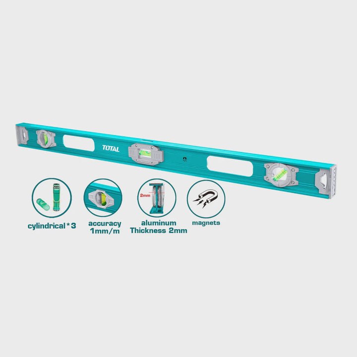 TOTAL Level 100CM TMT210026 Spirit Level with Magnets