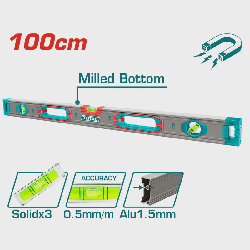 TOTAL Level 100CM TMT210028M Spirit Level