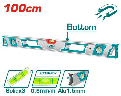 TOTAL Level 100CM TMT210086M Spirit Level with Magnets
