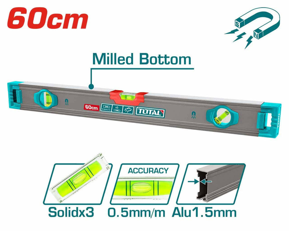 TOTAL Level 60CM TMT26028M Spirit with Magnets