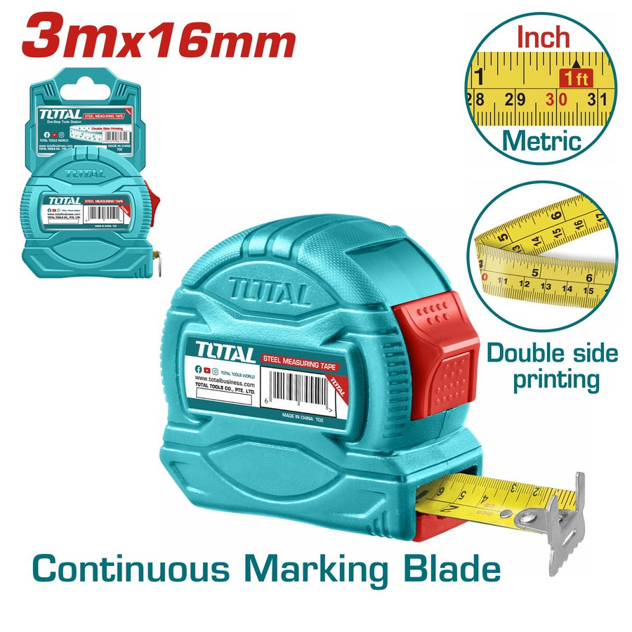 TOTAL Measuring Tape 3M TMT34316