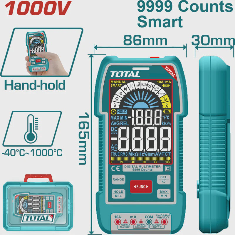 TOTAL Multimeter TMT5110004 Digital 1000V