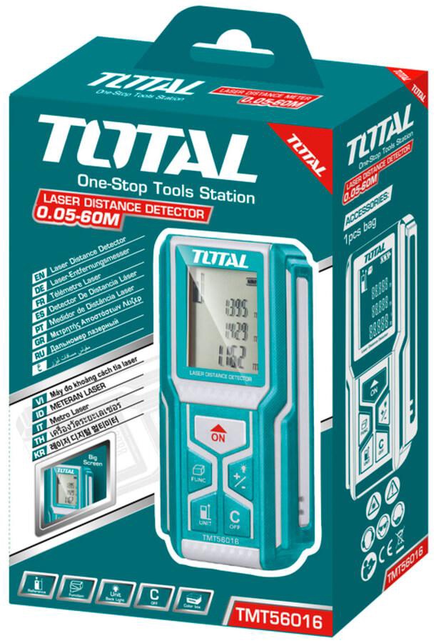 TOTAL Laser Distance Detector TMT56016 60M