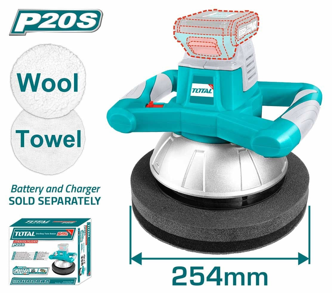 TOTAL Polisher TOPLI2001 20V Lithium Ion . .