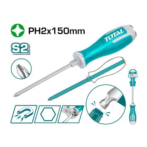 TOTAL Screwdriver 150MM TSDPH2150 Phillips