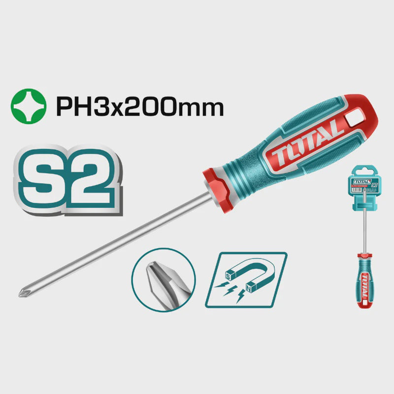TOTAL Screwdriver 200MM TSDPH3200 Phillips
