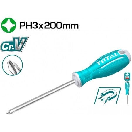 TOTAL Screwdriver 200MM TSDRSPH3200 Phillips