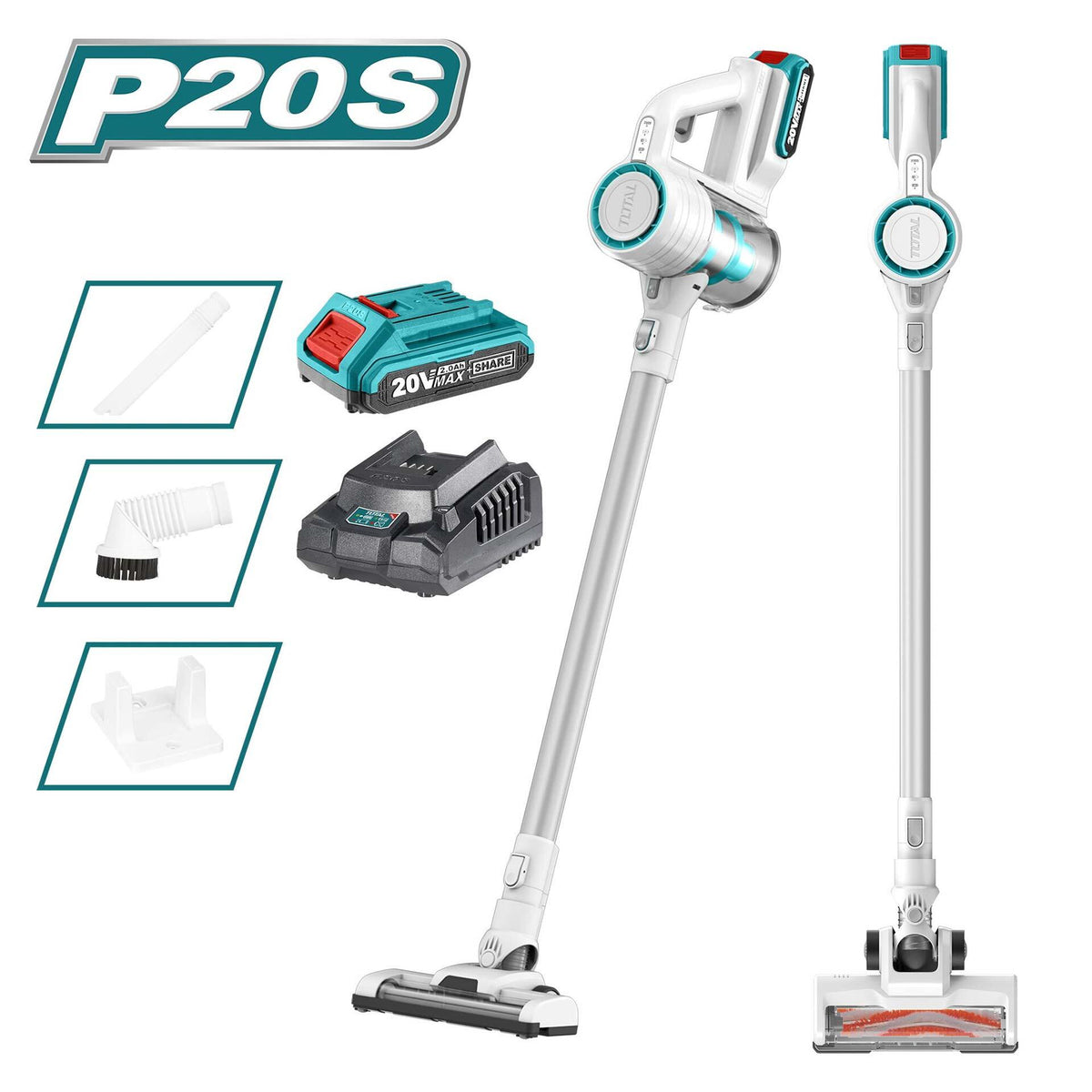 TOTAL Vacuum Cleaner TVLI2006 20V Lithium Ion