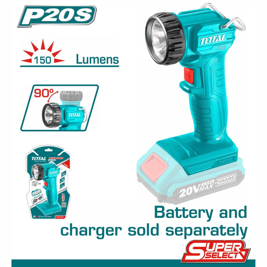 TOTAL Torch Light LED TWLI2023 20V Work Lamp