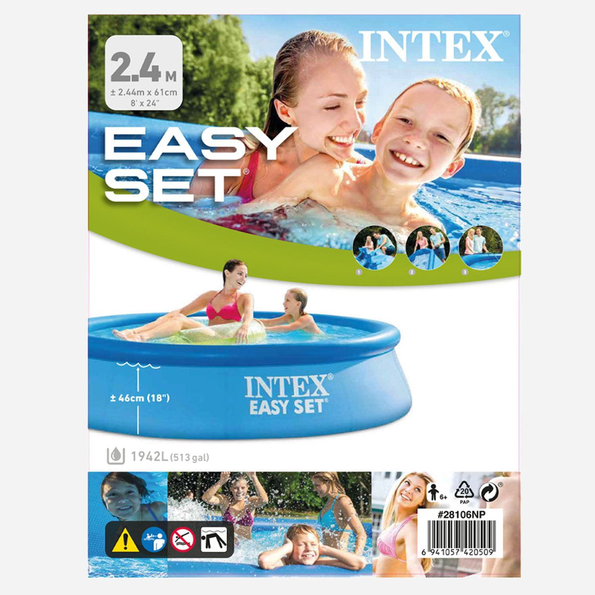 INTEX Pool 28106NP 8' X 24" 2.4M