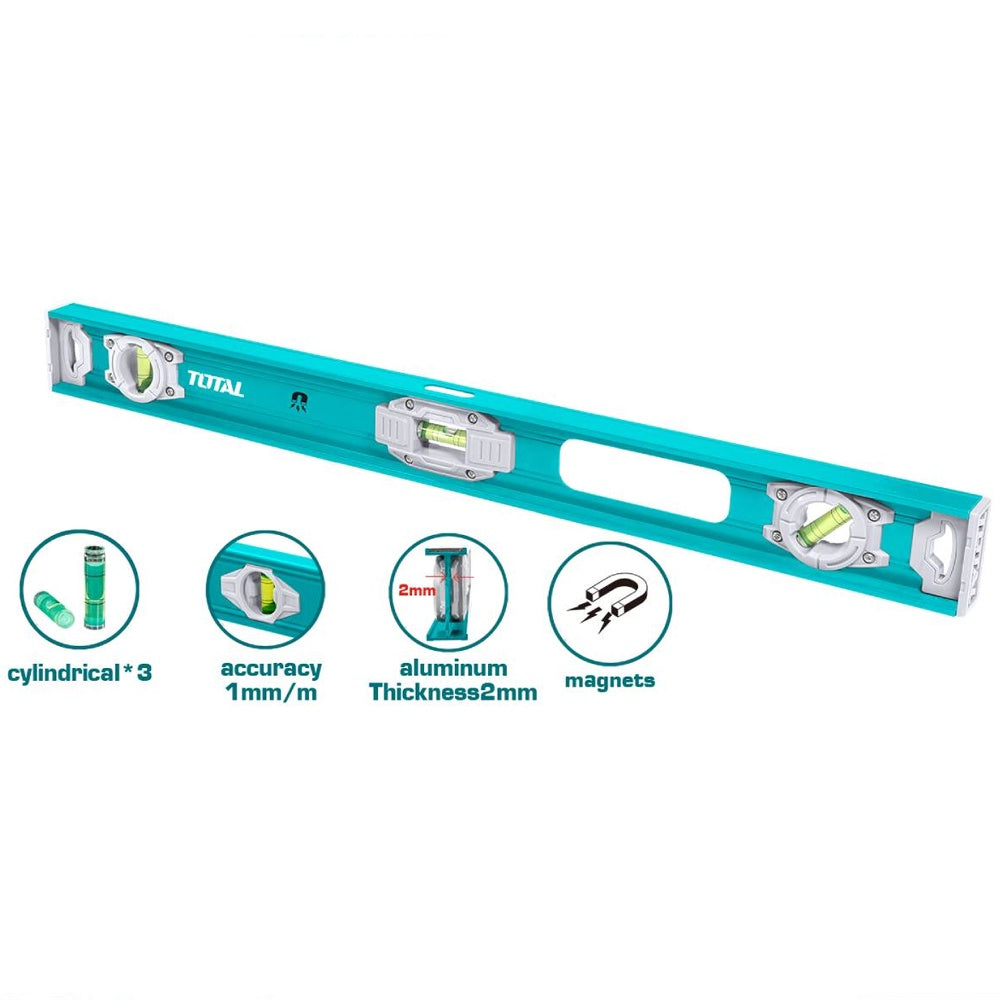 TOTAL Level 80CM TMT28026 Spirit Level with Magnets
