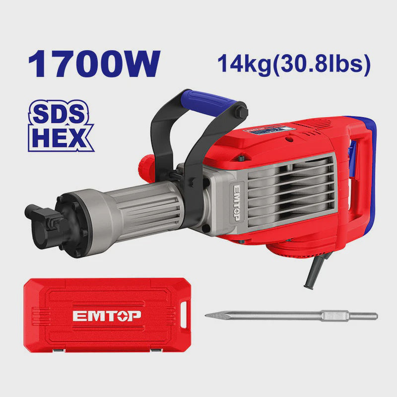 EMTOP Hammer Jack ULDBRH1703 Demolition Breaker 1700W