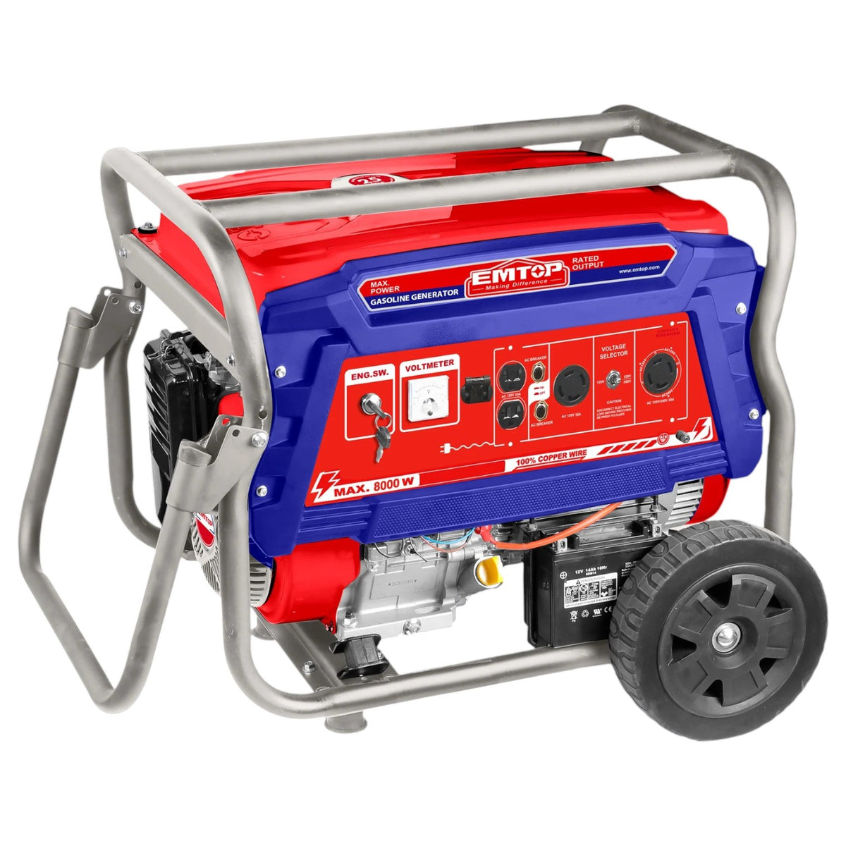 EMTOP Generator 8000W ULGGRD8011 Electric Start