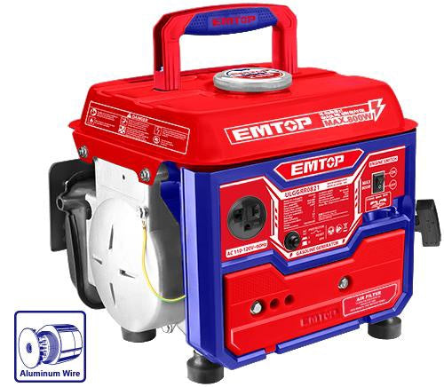 EMTOP Generator 800W ULGGRR0821 Pull Start