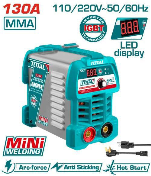 TOTAL Welding Machine UTW213049 Inverter 130A Mma