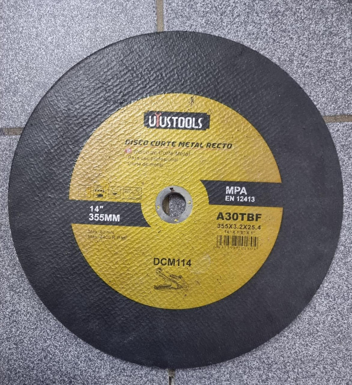 UYUSTOOLS Disc 14" X 1/8" Metal Cutting 355MM DCM114