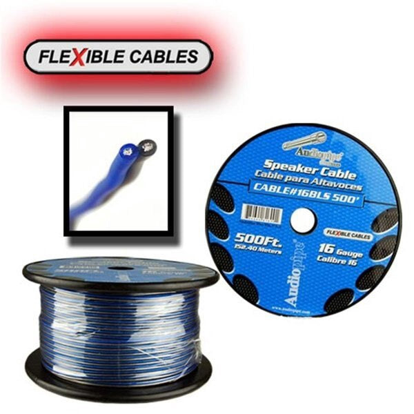 AUDIO PIPE Speaker Wire 16G Cable 16-500 Bls Flexible Sold Per Yard