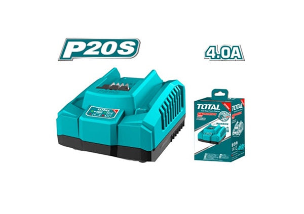 TOTAL Charger 20V 4A UTFCLI20411 Fast Intelligent