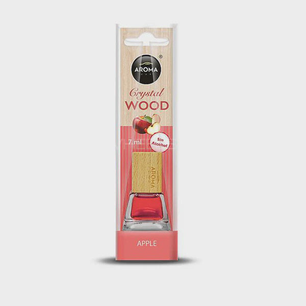 AROMA Car Air Freshener Crystal Wood Apple 7ML