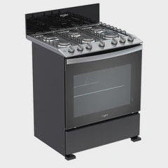 WHIRLPOOL Stove 6 Burner LWFR3100B 30" Black 1Y