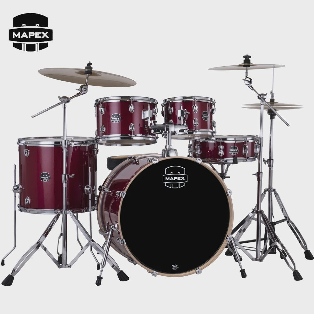 MAPEX Drum Set VE5295FTCVM Venus Shell 5PCS Crimson Red Sparkle