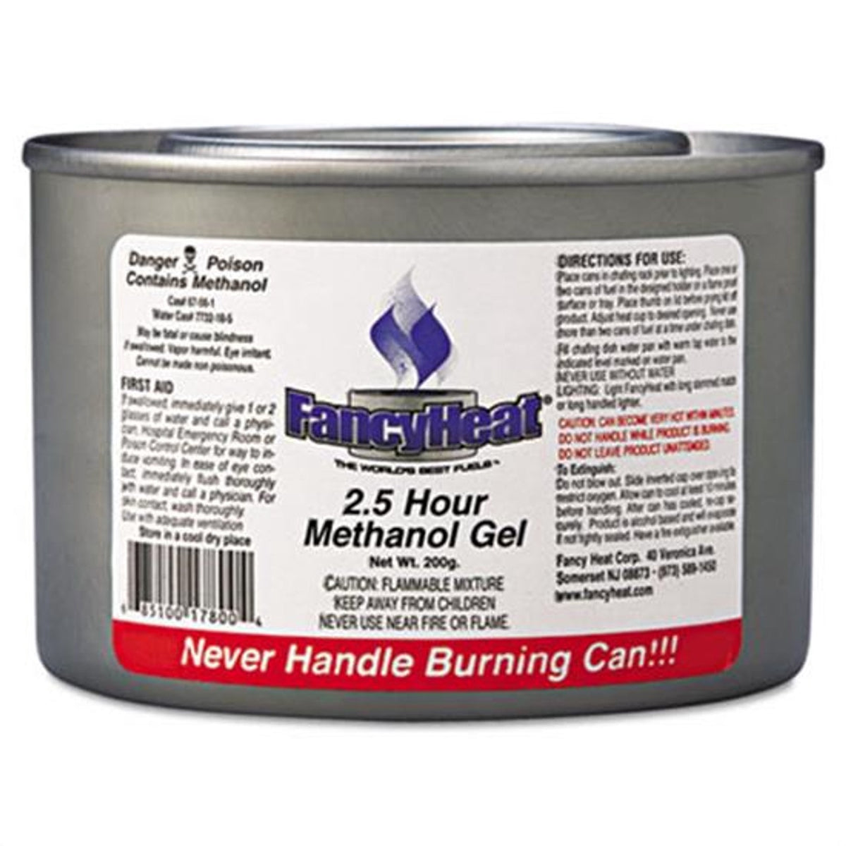 FANCY HEAT Food Warmer Chafing Fuel Methanol 2.5 Hour 200G 7.05OZ