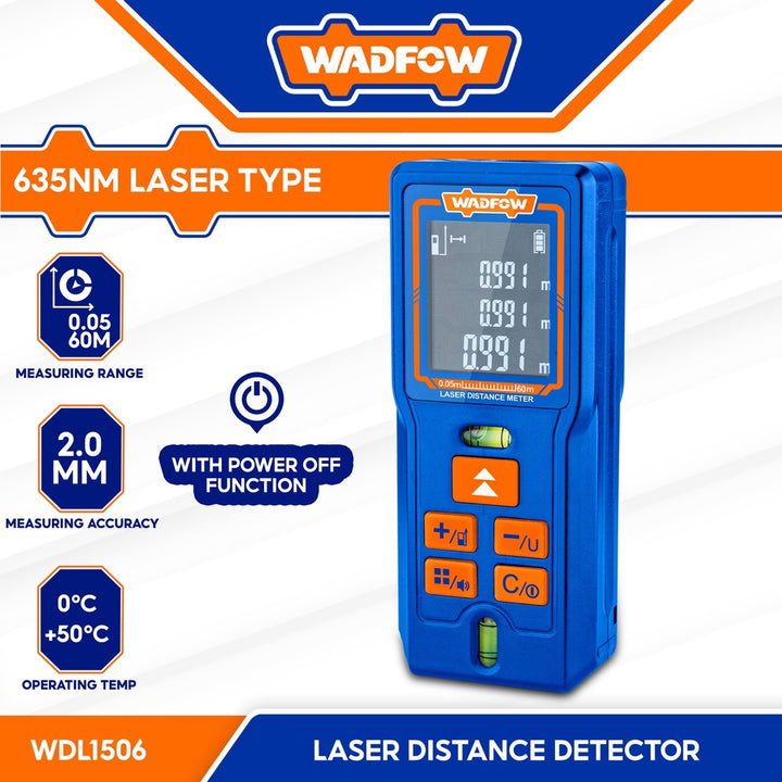 WADFOW Laser Distance Detector WDL1506 60M