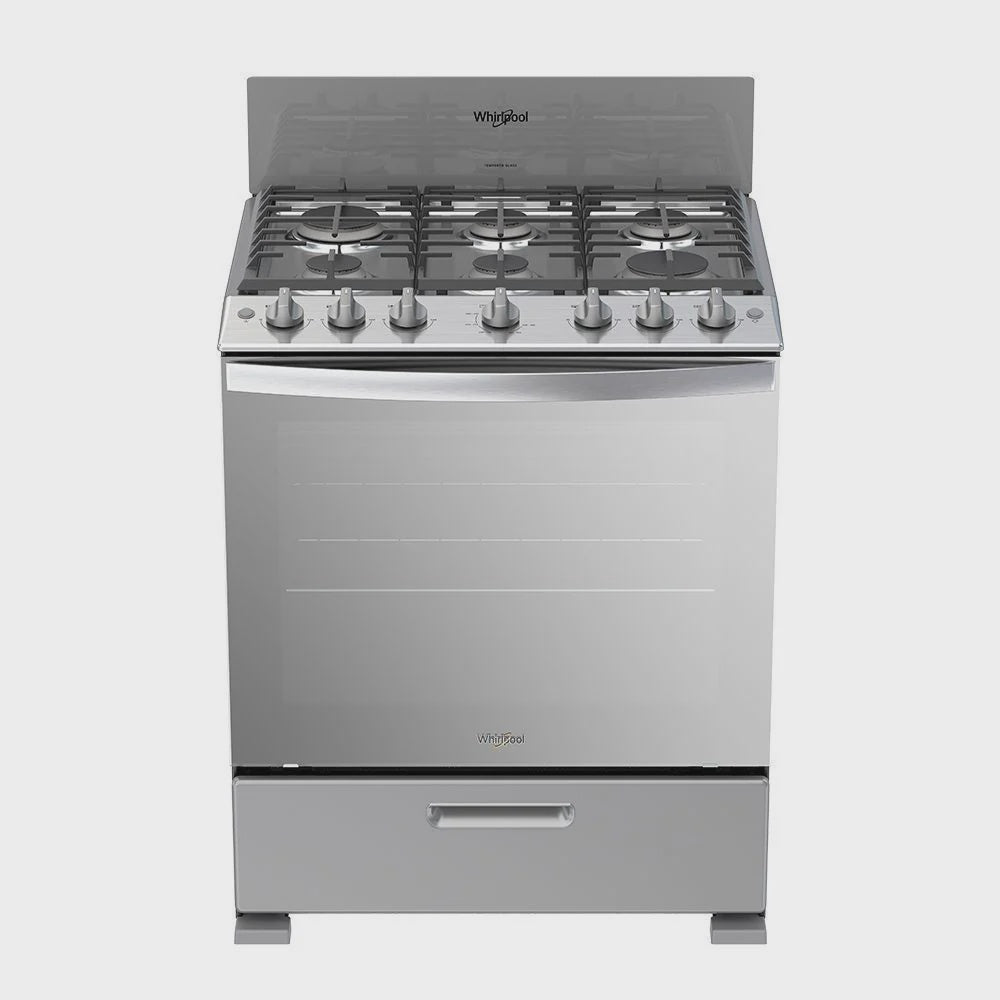 WHIRLPOOL Stove 6 Burner LWFR3200D 30" Silver 1Y