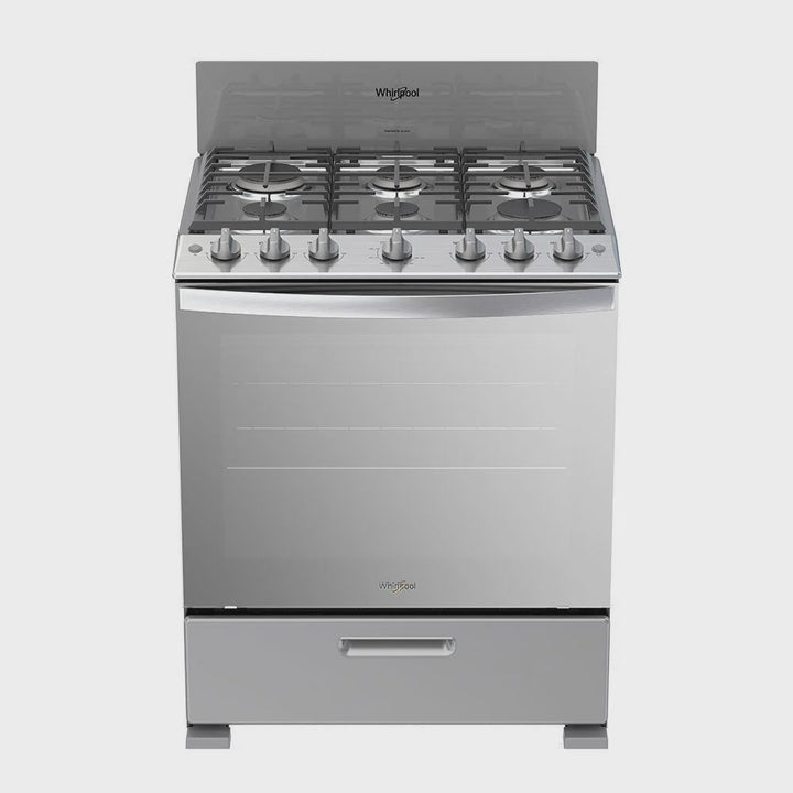 WHIRLPOOL Stove 6 Burner LWFR3200D 30" Silver 1Y