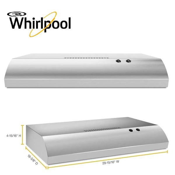 WHIRLPOOL Range Hood 30" UXT4030ADS Stainless Steel