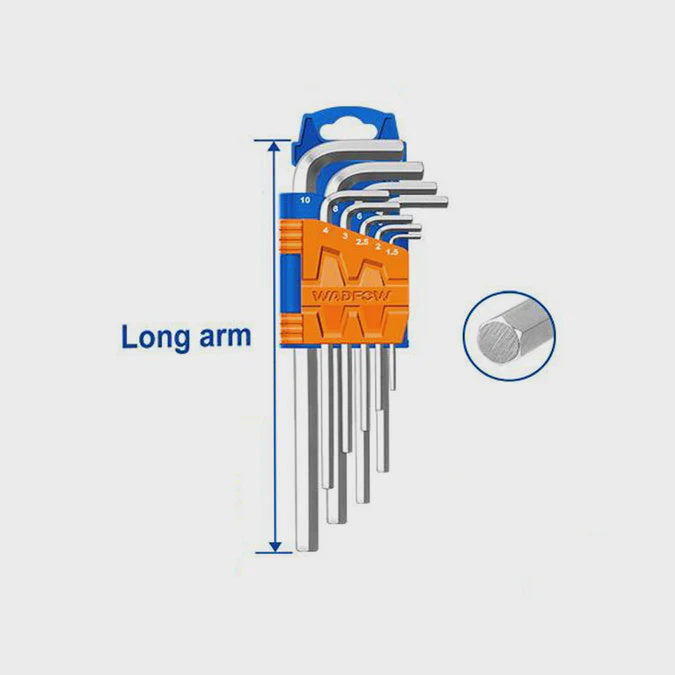 WADFOW Allen Key Set 9PCS 1.5-10MM WHK1291