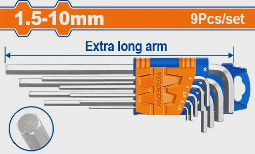 WADFOW Allen Key Set 9PCS 1.5-10MM WHK1292