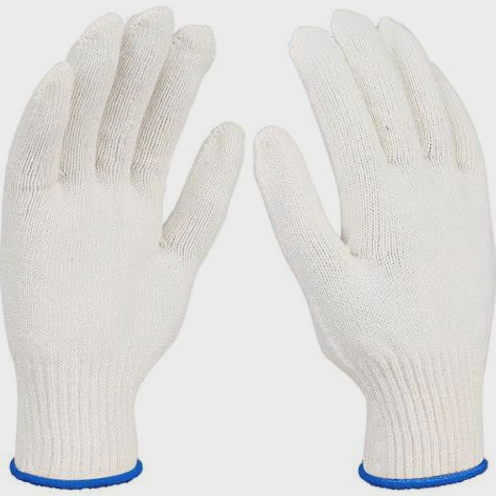 WADFOW Gloves Workers Knitted White Cotton WKG2801 Xl 10G Sold Per Pack of 12 Pair