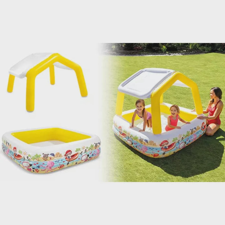 INTEX Pool 57470NP 62" X 62" X 48" with Sun Shade