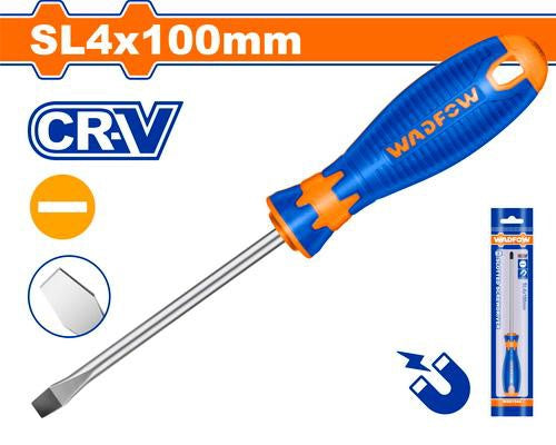 WADFOW Screwdriver Flat WSD1944 SL4 X 100MM