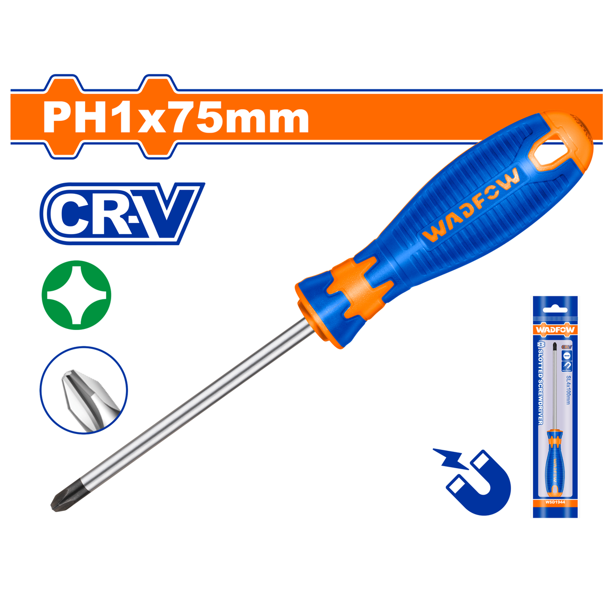 WADFOW Screwdriver 75MM Star WSD2913