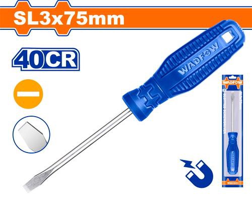 WADFOW Screwdriver Flat WSD3933 SL3 X 75MM