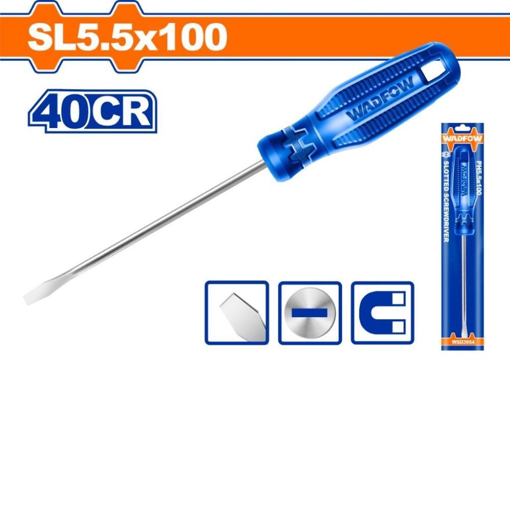 WADFOW Screwdriver 4" Flat WSD3964 SL6.5 X 100MM