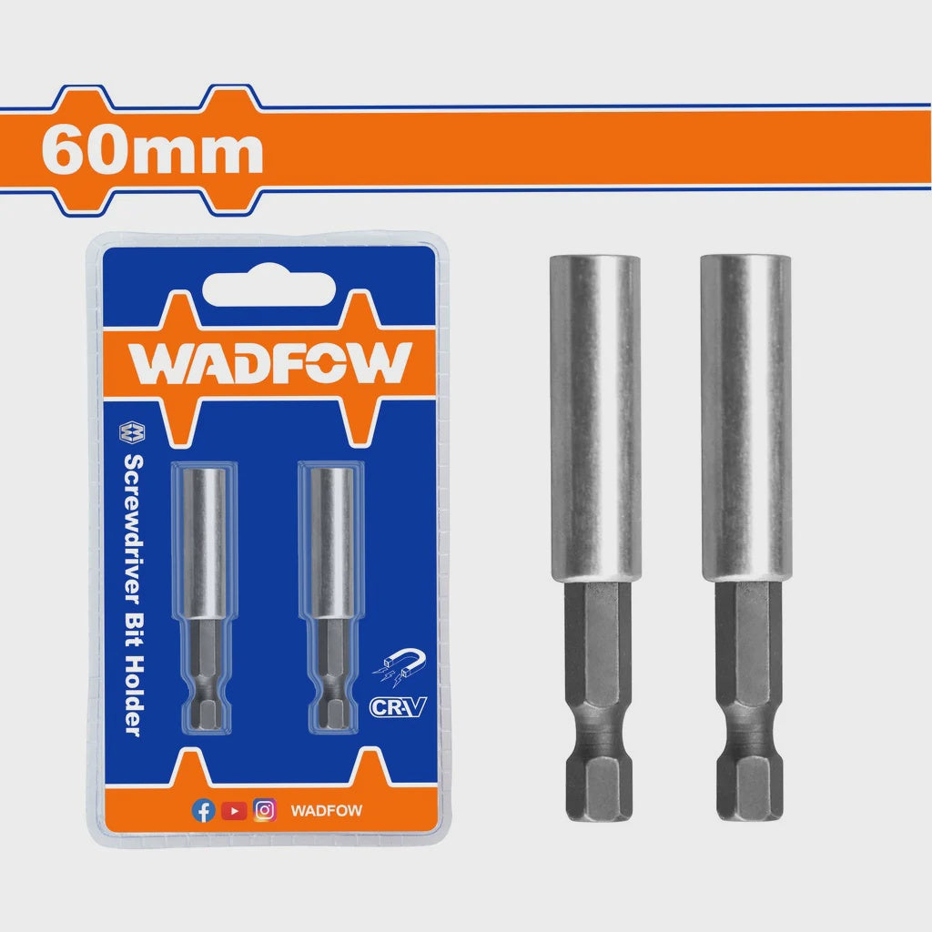 WADFOW Bit Adaptor 2PCS WSV2K01 60MM Screwdriver Bit Holder