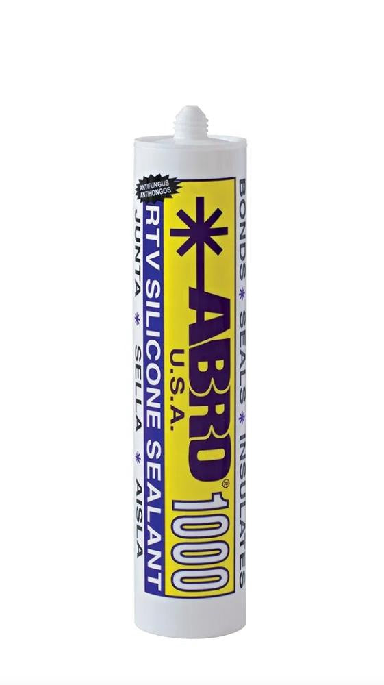 ABRO Silicone 10 OZ Clear Usa Yellow Tube