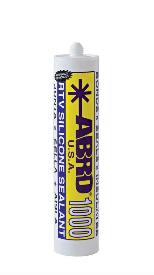 ABRO Silicone 10 OZ Clear Usa Yellow Tube