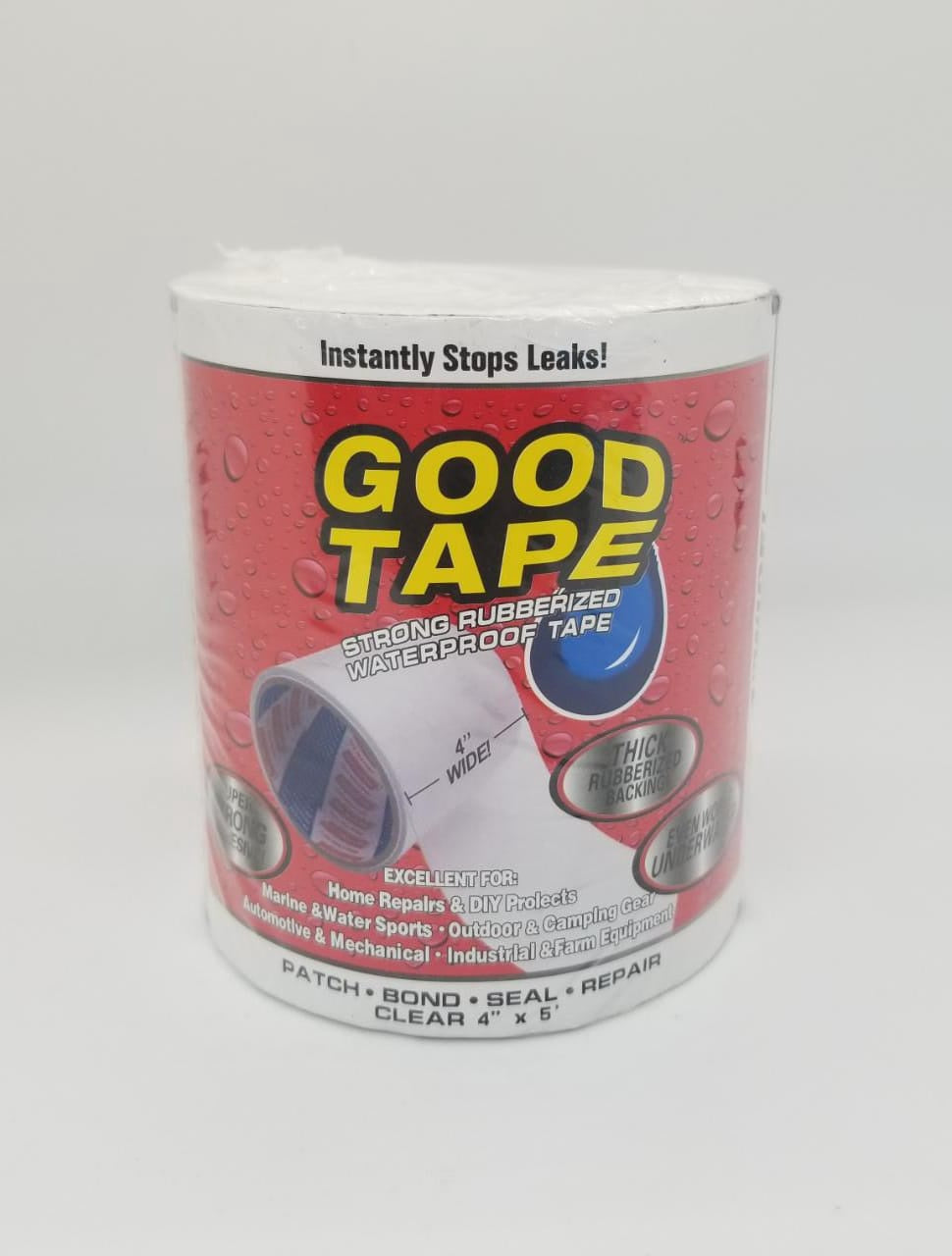 Tape Good Rubberized 4" X 5FT TFSBLKR5014