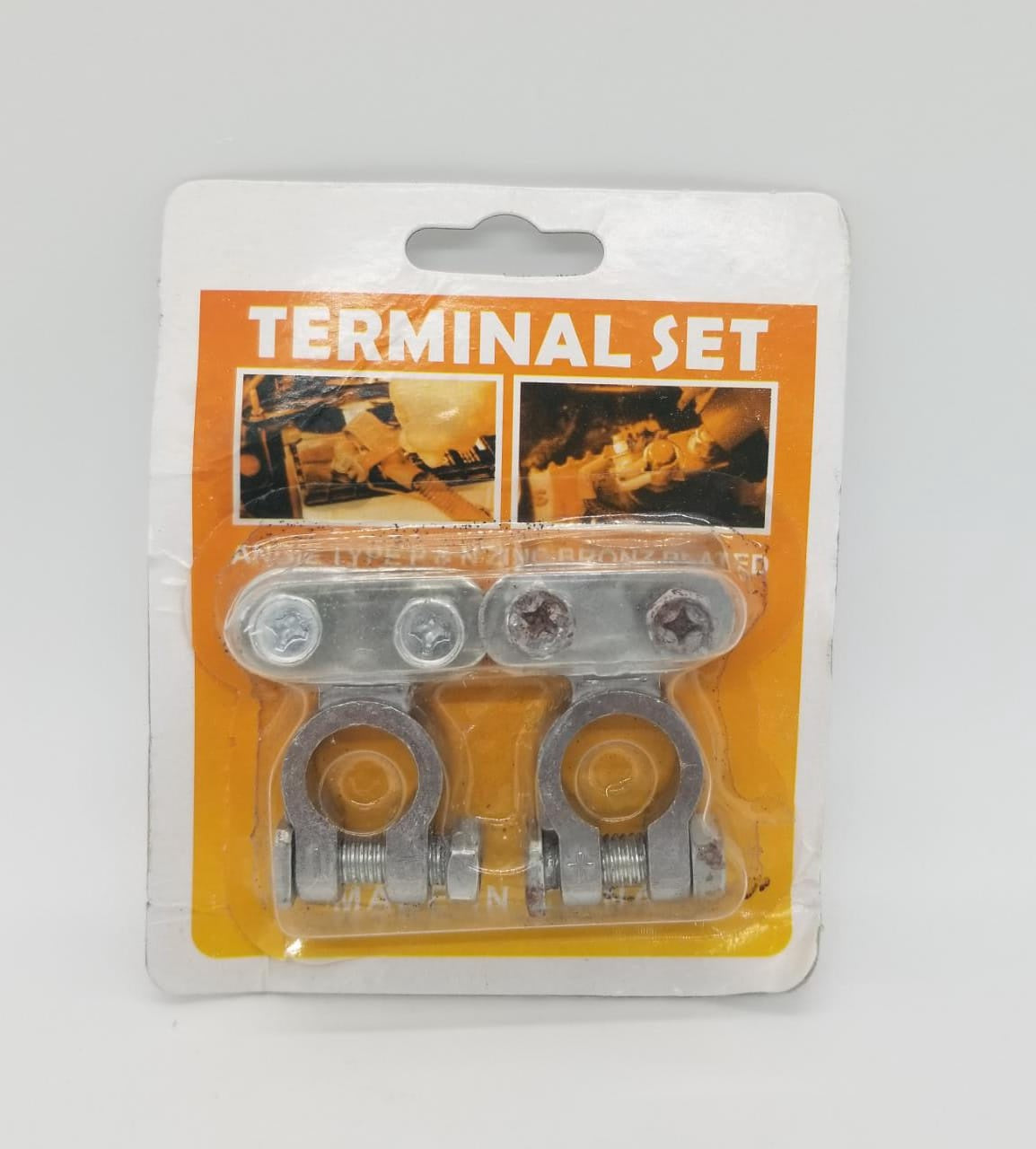 Battery Terminal Set Zinc Bronz Plated
