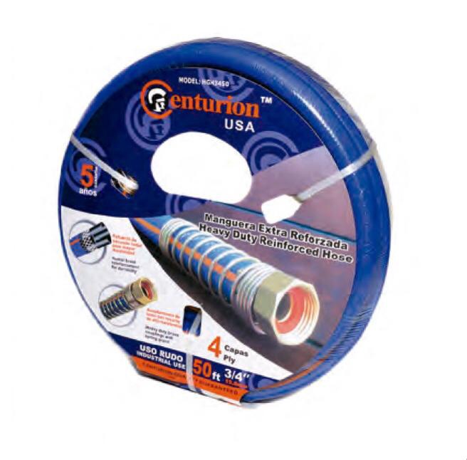 CENTURION Hose 3/4" X 50' Blue #HGH3450 Heavy Duty