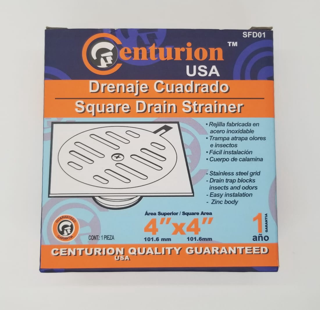 CENTURION Floor Drain Strainer Square SFD01
