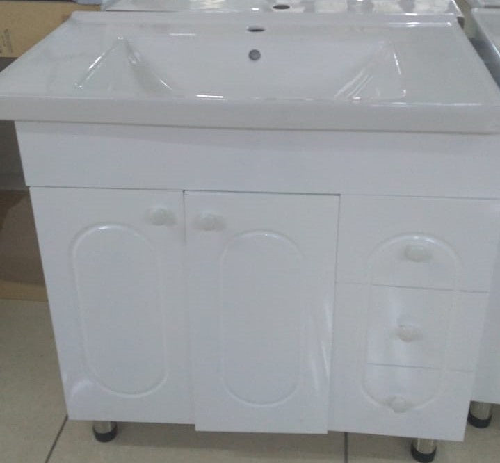 Cabinet Bathroom White SC14 Square 760X470X800MM