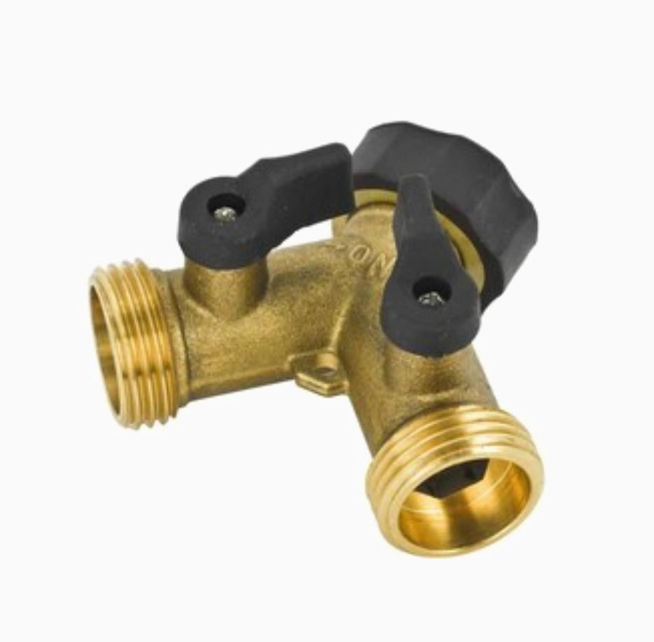 YARDSMITH Hose Connector 2 Way Brass 228717 8819 H/D