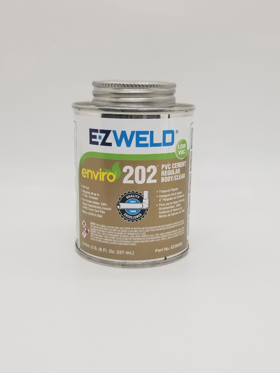 E-Z WELD PVC Paste Cement 1/2PT 8OZ/237ML Regular